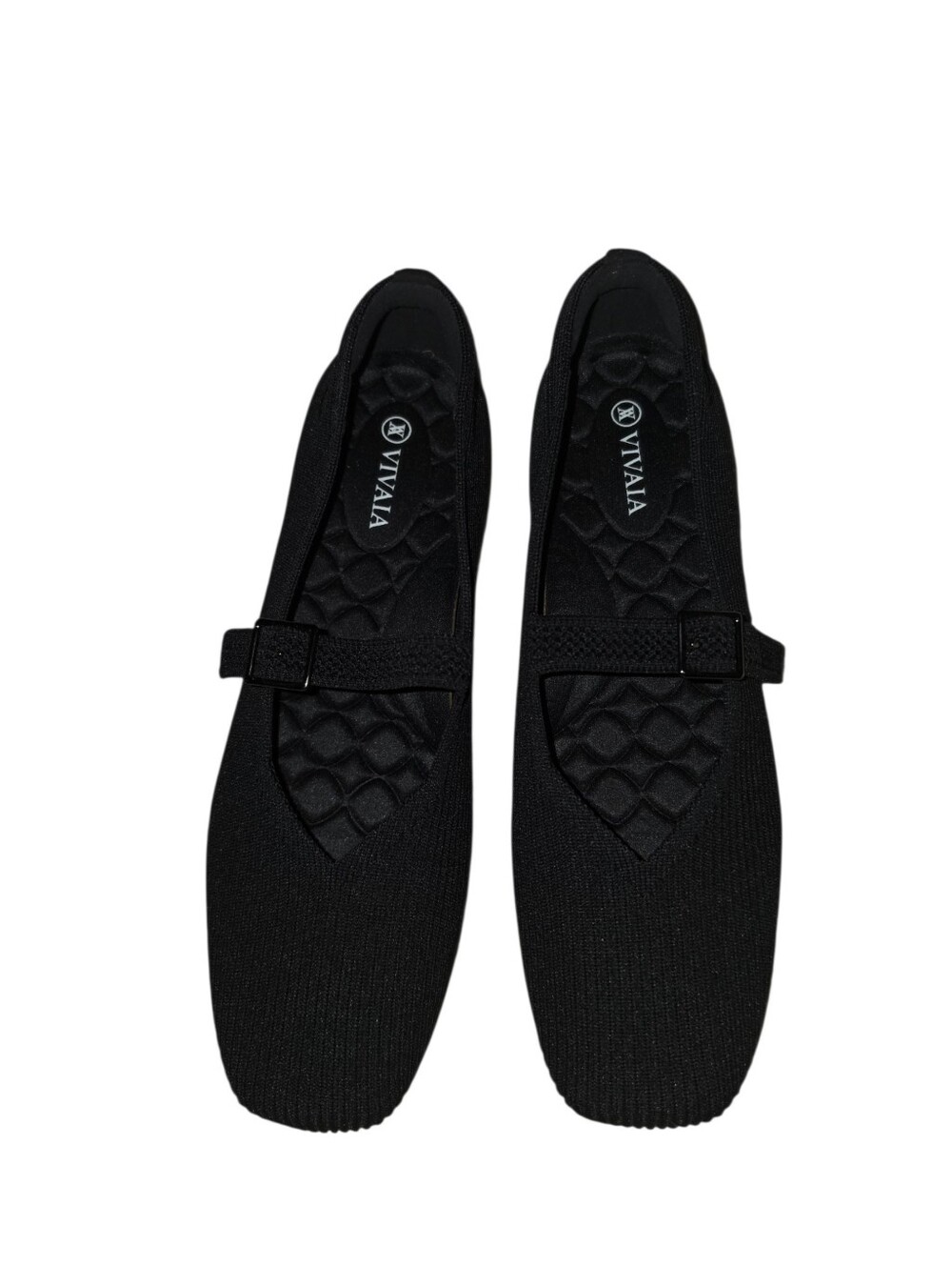 VIVAIA Mary Jane Knit Flats Comfortable Everyday Shoes Black EU/40 US/9 - Picture 5 of 8